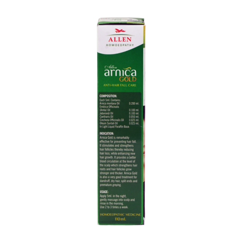 Allen Homeopathy Arnica Gold Anti-Hair Fall Care Hair Oil image 3