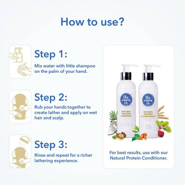 The Moms Co Natural Protein Hair Care Bundle image 6