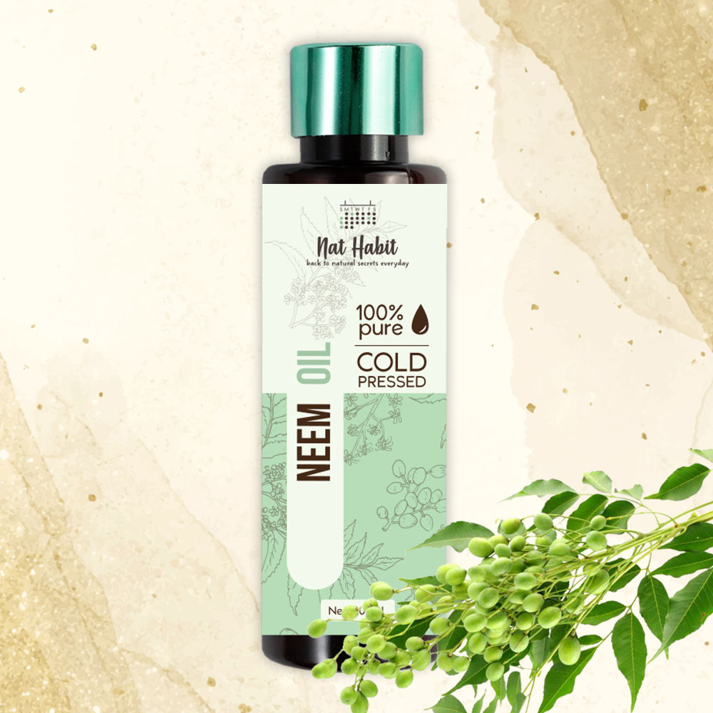 Nat Habit Pure Cold Pressed Neem Oil - 200 ml image 2