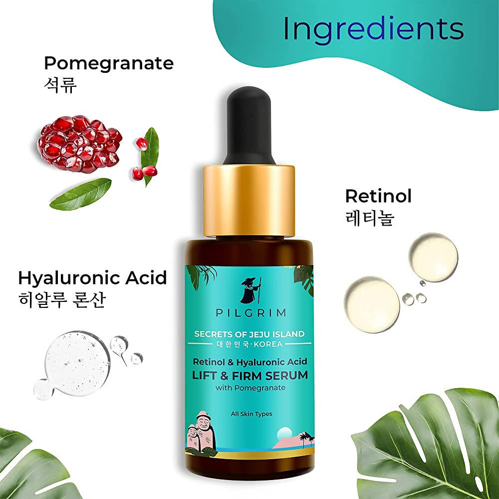 Pilgrim Retinol & Hyaluronic Acid Lift & Firm Serum-30ml. image 3