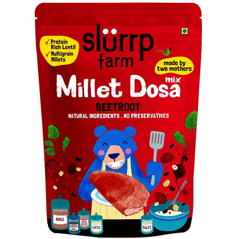 Slurrp Farm Beetroot Multigrain Millet Dosa Mix - 150 gms image 2