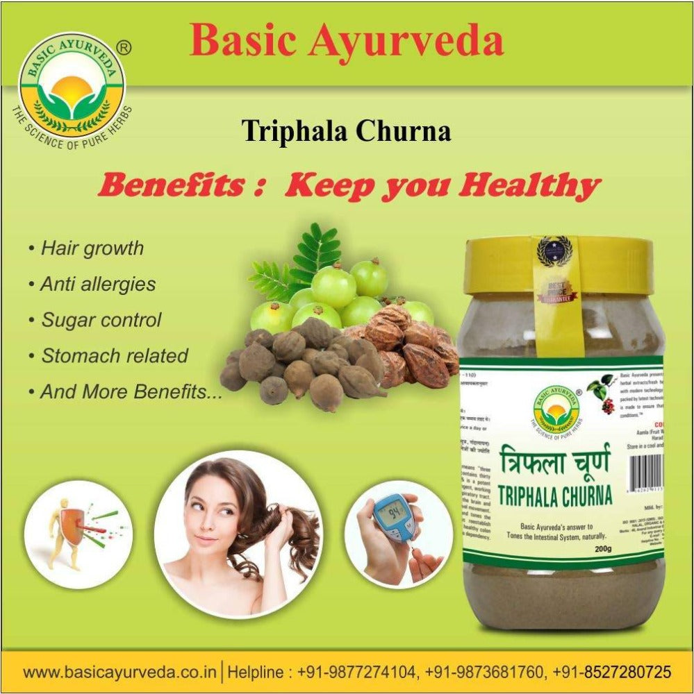 Basic Ayurveda Triphala Churna - 200 gms image 2