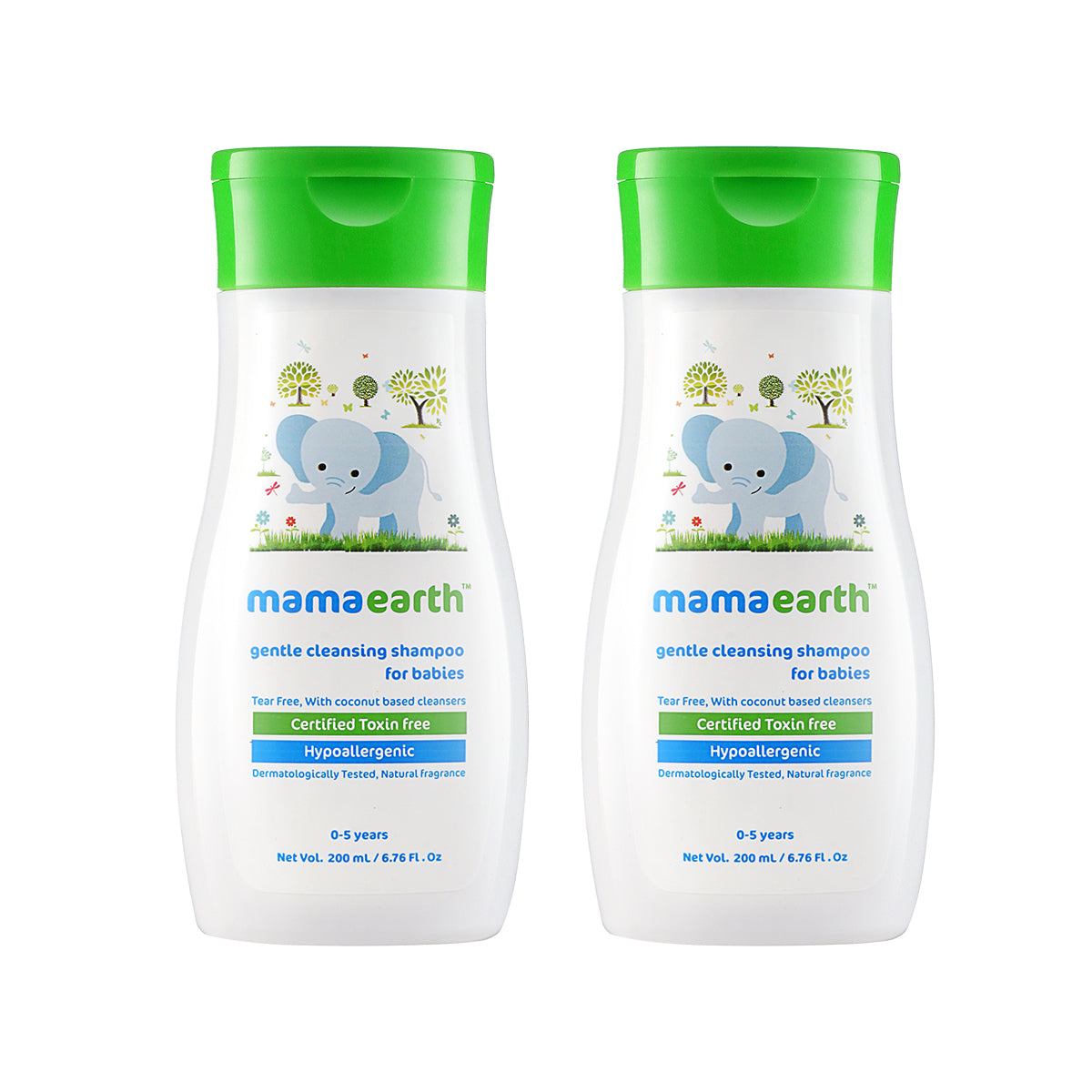 Mamaearth Gentle Cleansing Shampoo 200ml - Pack of 2 image 1
