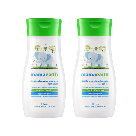 Mamaearth Gentle Cleansing Shampoo 200ml - Pack of 2 image 1