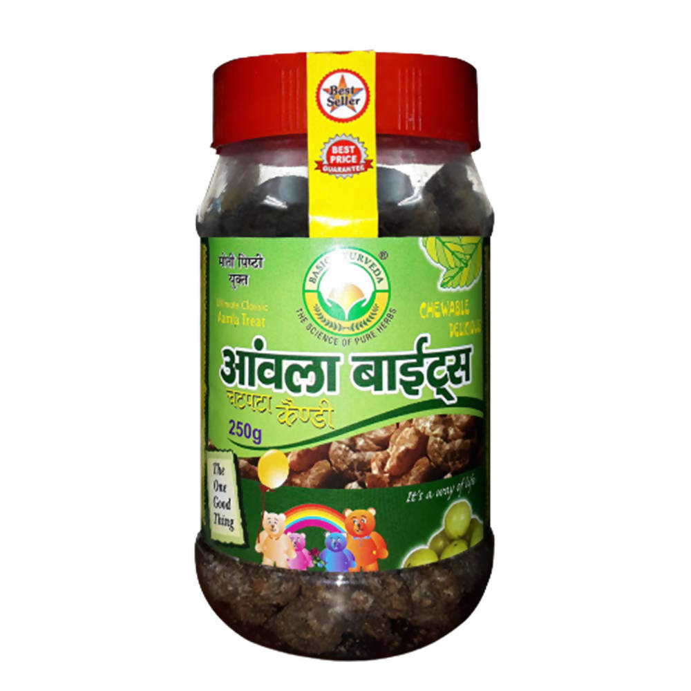 Basic Ayurveda Amla Bite Candy Chatpata -250 gm image 1