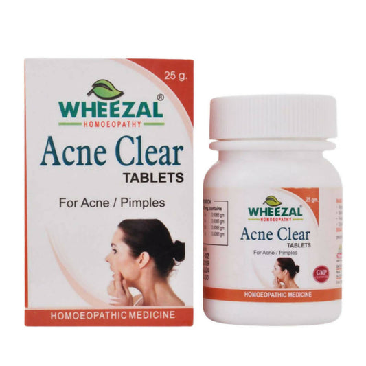 Wheezal Homeopathy Acne Clear Tablets image 1