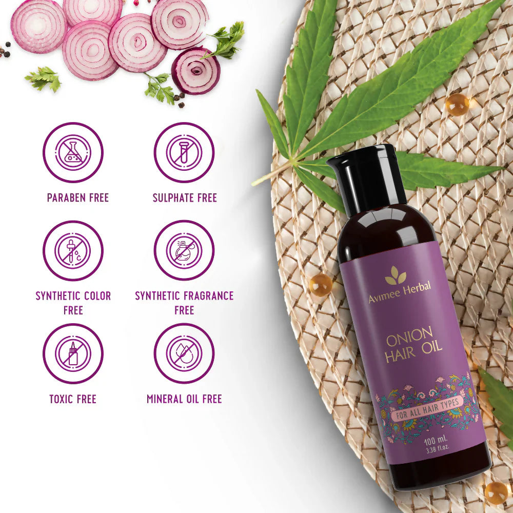 Avimee Herbal Onion Hair Oil -100 ml image 2