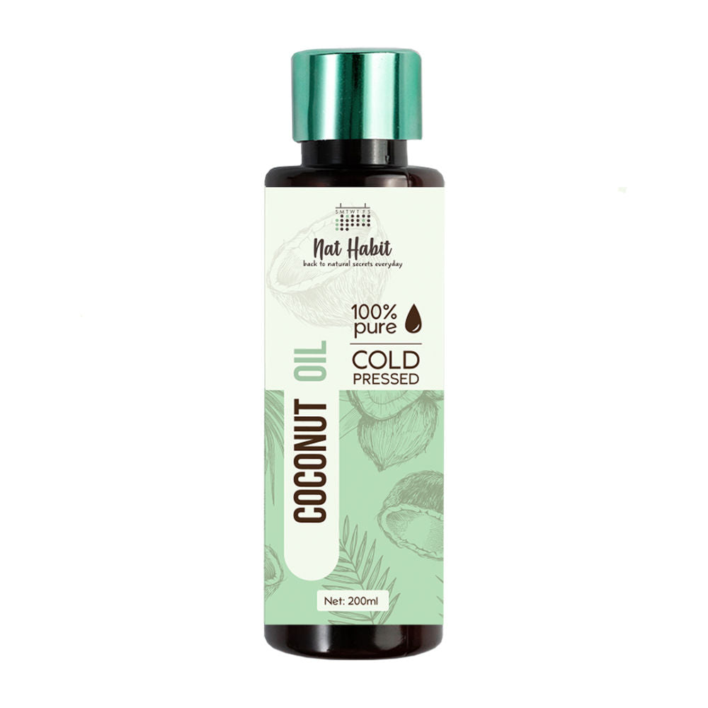 Nat Habit Pure Cold Pressed Coconut Oil - 200 ml image 2