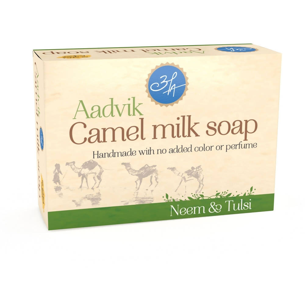 Aadvik Camel Milk Soap With Neem & Tulsi image 1