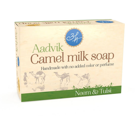 Aadvik Camel Milk Soap With Neem & Tulsi image 1