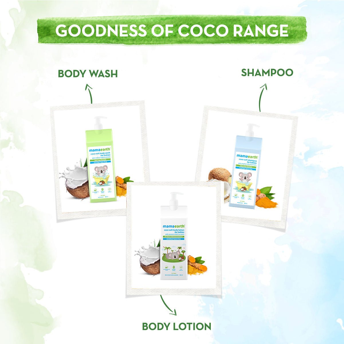 Mamaearth Coco Soft Body Wash For Babies With Coconut Milk & Turmeric - 400 ml image 5