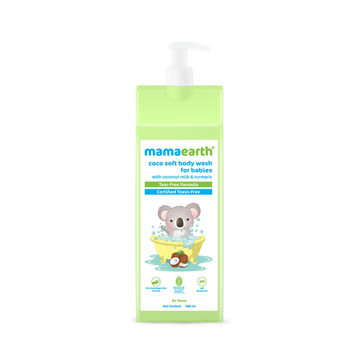 Mamaearth Coco Soft Body Wash For Babies With Coconut Milk & Turmeric - 400 ml image 6