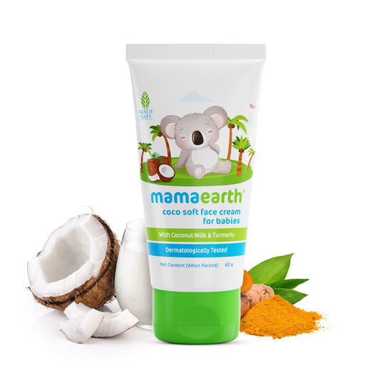 Mamaearth Coco Soft Face Cream With Turmeric For Babies - 60 gms image 1