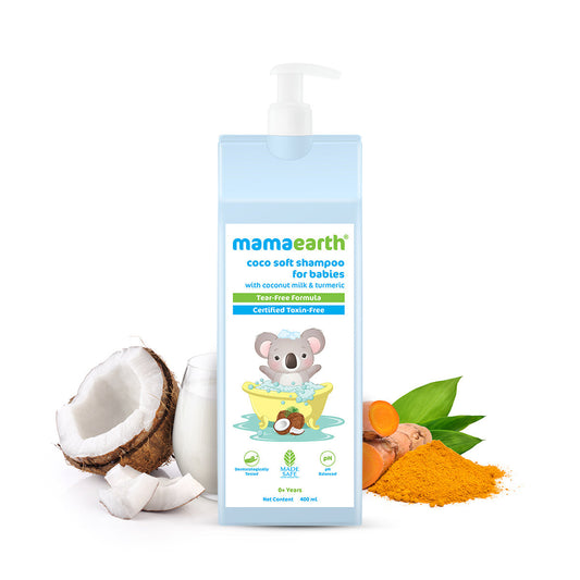 Mamaearth Coco Soft Shampoo with Turmeric for Gentle Cleansing - 400 ml image 1