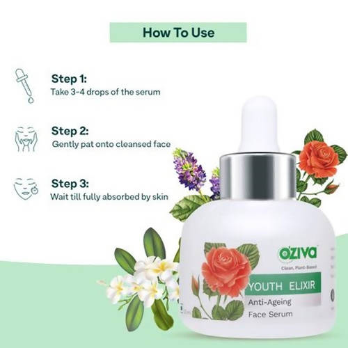 OZiva Youth Elixir Anti-Ageing Face Serum - 30 ml image 6