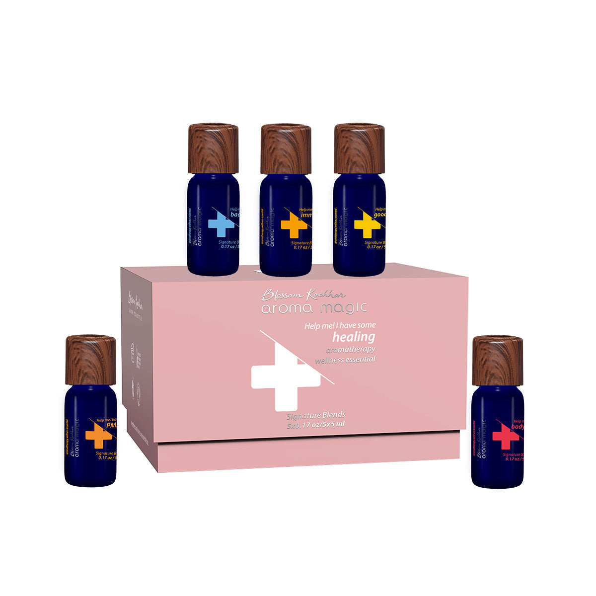 Blossom Kochhar Aroma Magic Healing curative Oil Set of 5 - Help Me Range - 5 ml image 2