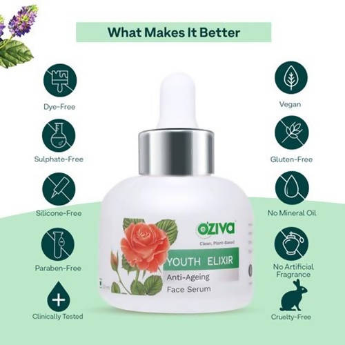 OZiva Youth Elixir Anti-Ageing Face Serum - 30 ml image 5