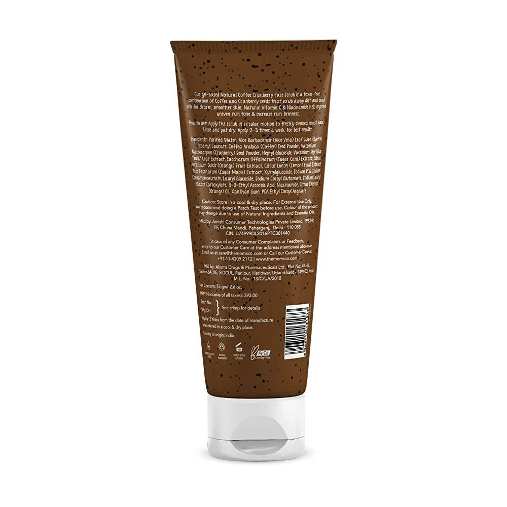 The Moms Co Natural Cranberry Coffee Face Scrub image 3