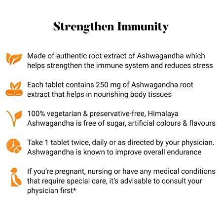 Himalaya Pure Herbs Ashvagandha General Wellness 60 Tablets image 5