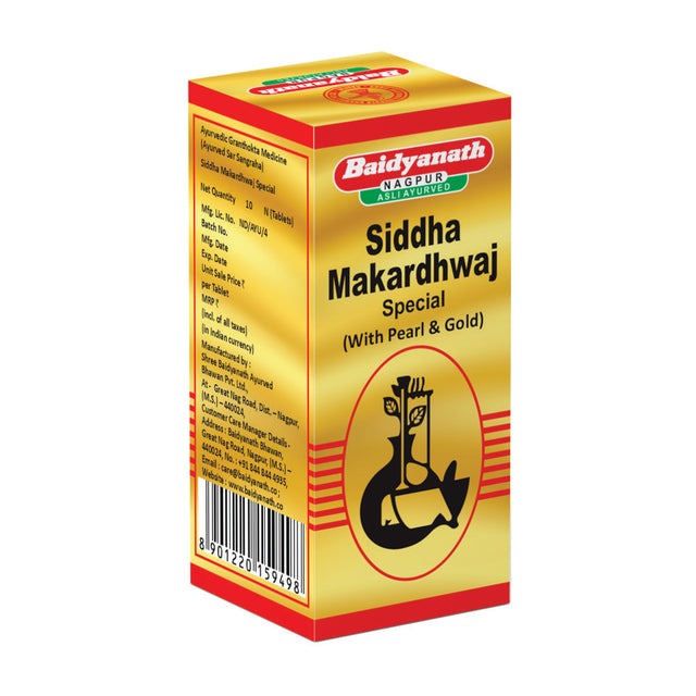 Baidyanath Siddha Makardhwaja Special -10 tabs image 1