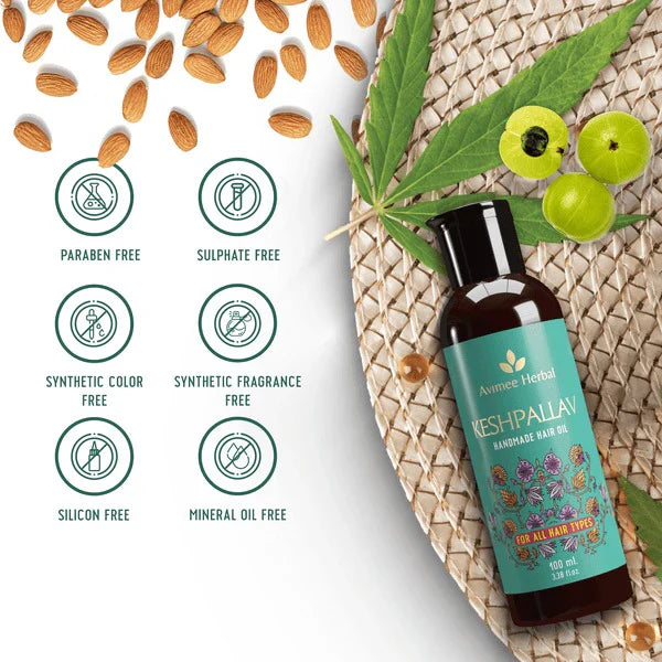 Avimee Herbal Keshpallav Hair OilRosemary & Bringraj Oil -100 ml image 8