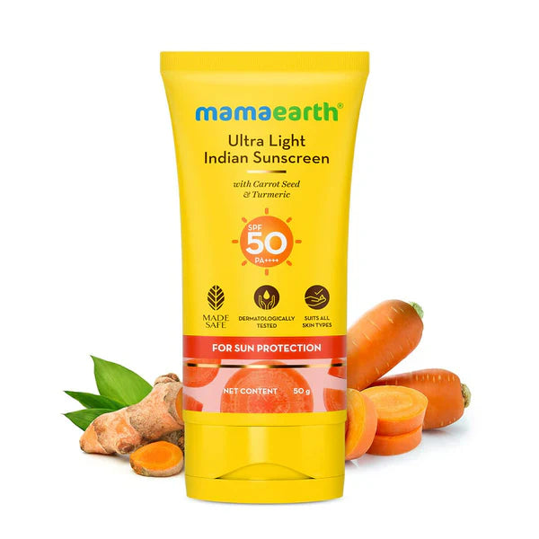 Mamaearth Ultra Light Indian Sunscreen For Sun Protection image 1