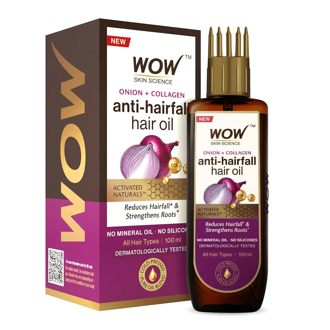 Wow Skin Science Onion Black Seed Hair Oil-100 ml image 1