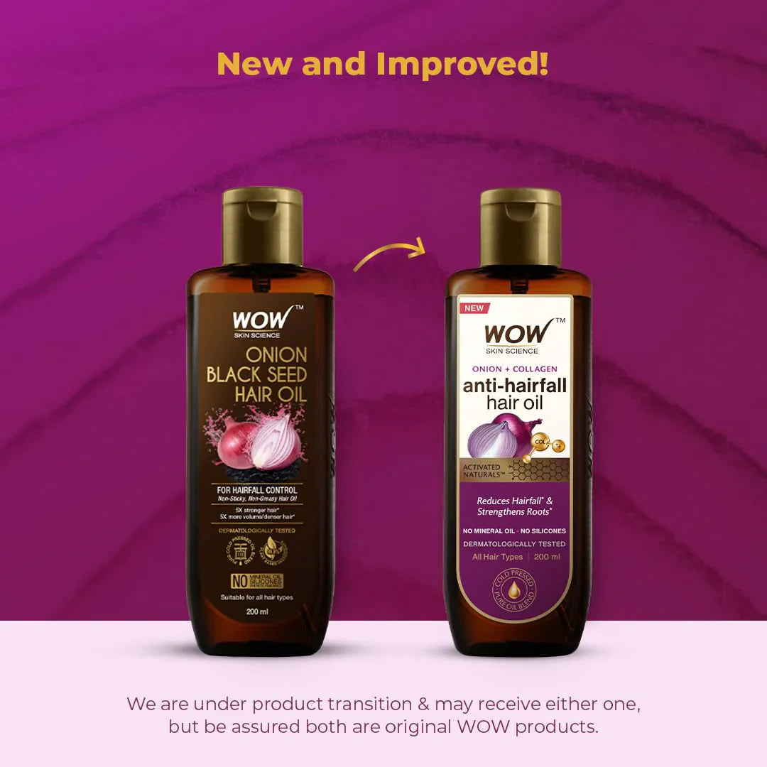 Wow Skin Science Onion Black Seed Hair Oil-100 ml image 4
