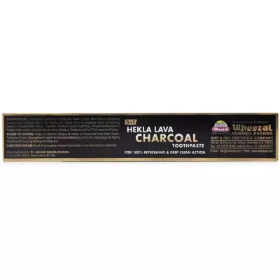 Wheezal Hekla Lava Charcoal Toothpaste -100 gm image 2
