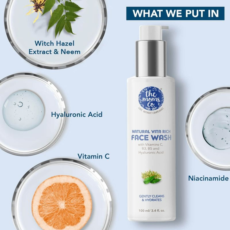 The Moms Co Natural Vita Rich Face Wash image 6