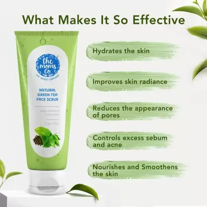 The Moms Co Natural Green Tea Face Scrub image 5