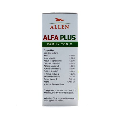 Allen Homeopathy Alfa Plus Family Tonic image 3