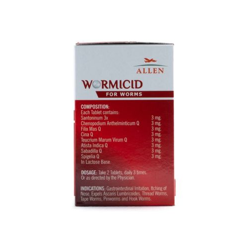 Allen Homeopathy Wormicid Tablets image 3