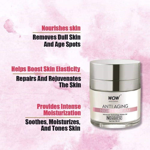 Wow Skin Science Anti Aging Night Cream - 50 ml image 3