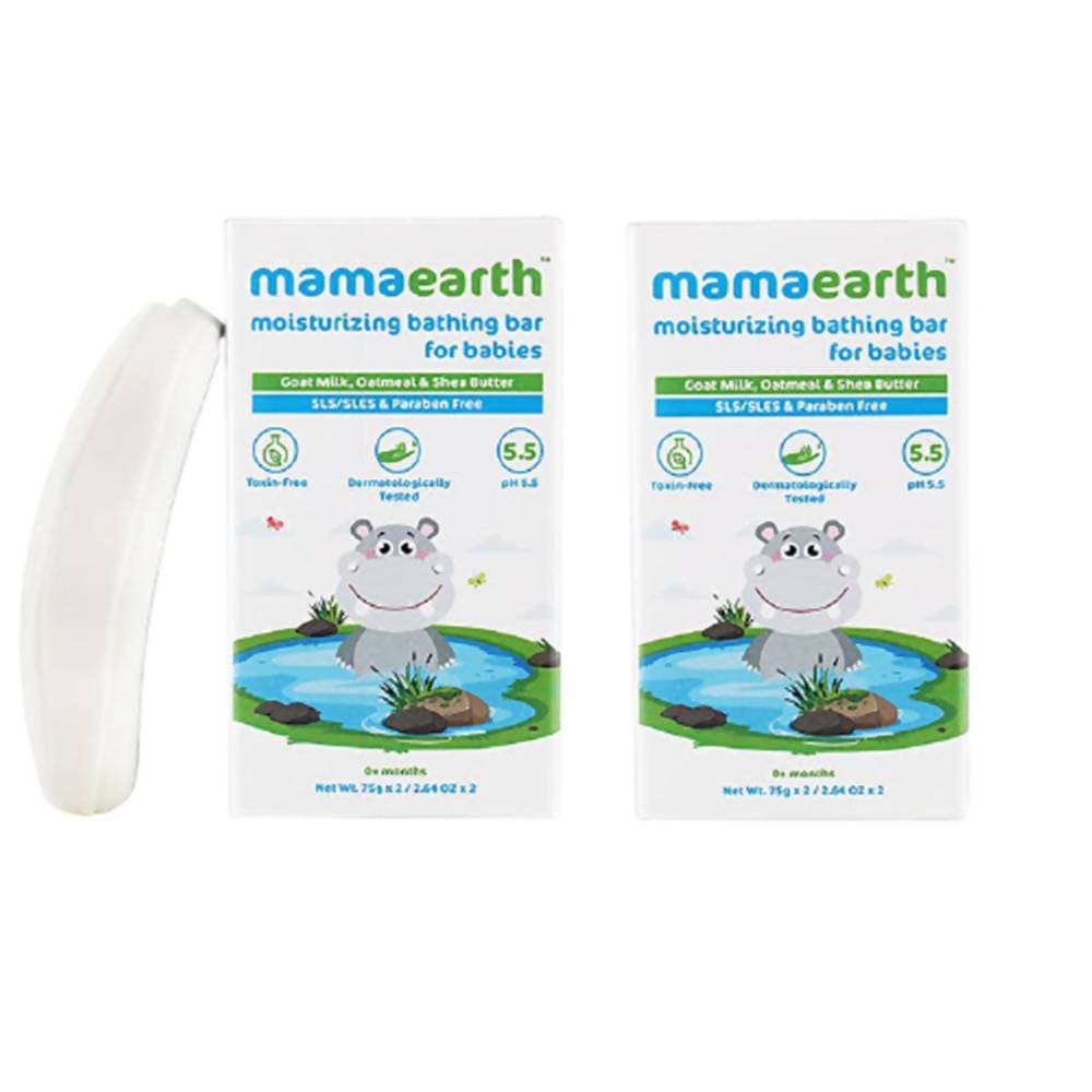 Mamaearth Moisturizing Bathing Bar Soap For Babies Pack of 2 image 2