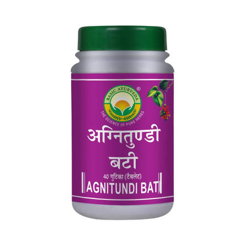 Basic Ayurveda Agnitundi Bati - 40 Tablets image 1