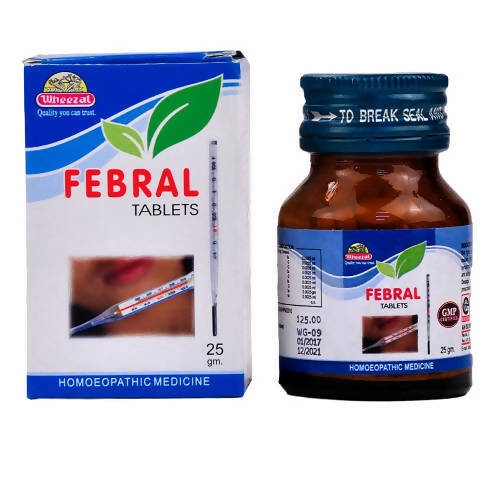 Wheezal Homeopathy Febral Tablets image 1