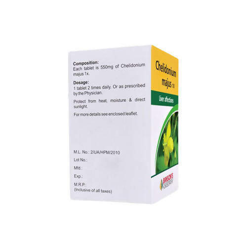 Bakson's Homeopathy Chelidonium Majus Tablets image 3