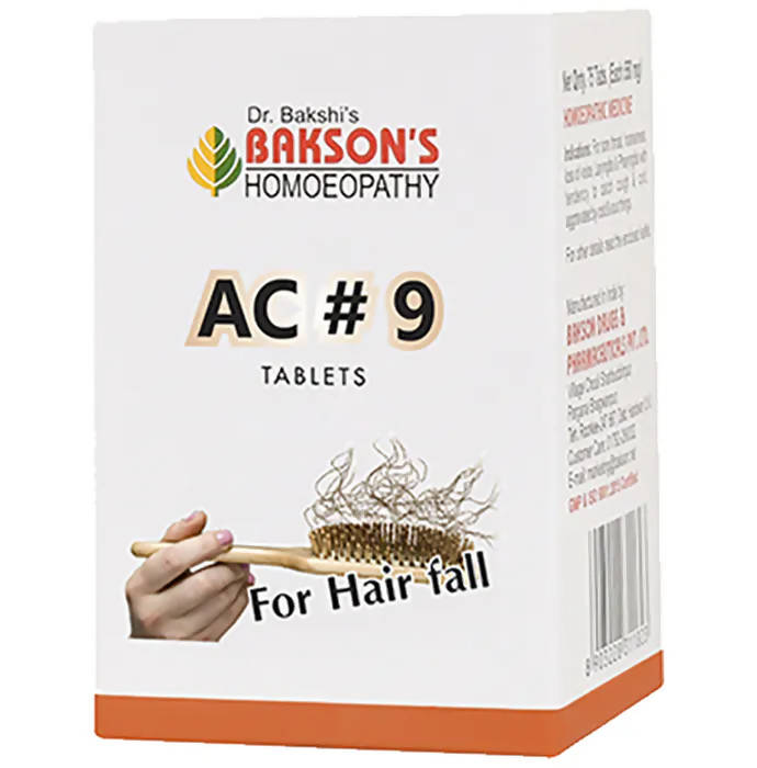 Bakson's Homeopathy AC#9 Tablets image 1