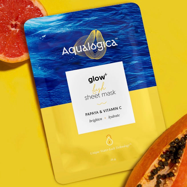 Aqualogica Glow+ Lush Sheet Mask -25 gm image 1