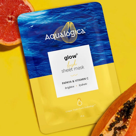 Aqualogica Glow+ Lush Sheet Mask -25 gm image 1