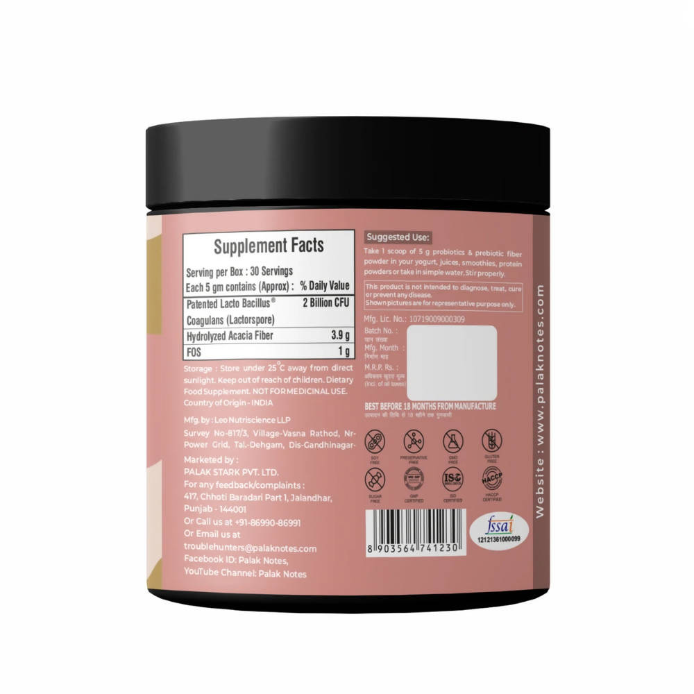 Palak Notes Probiotics & Prebiotic Fiber powder image 2