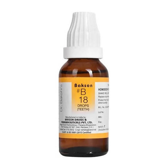 Bakson's Homeopathy B18 Drops (Teeth) image 1