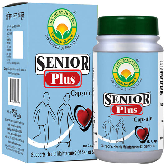 Basic Ayurveda Senior Plus Capsules - 60 Capsules image 1