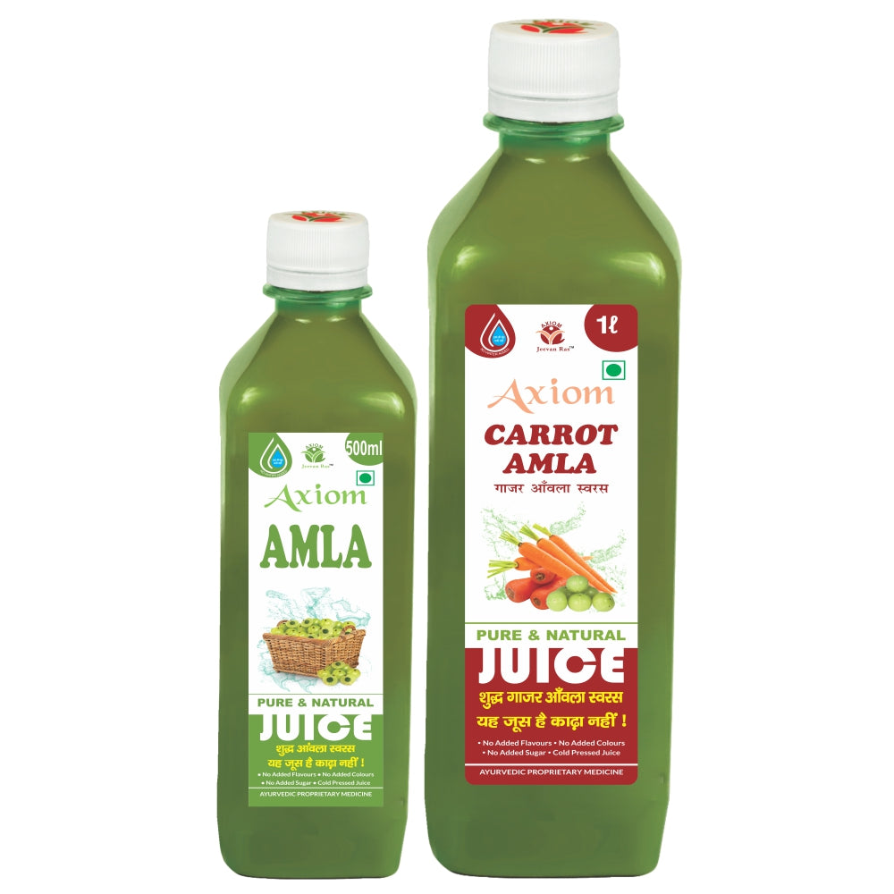 Axiom Eye Diseases Combo (Amla Pure Juice + Carrot Amla Juice) image 1
