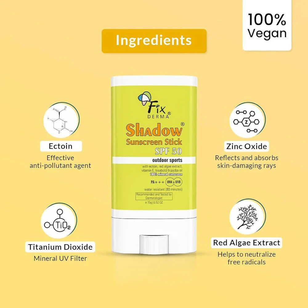 Fixderma Shadow Sunscreen Stick SPF 50 -15 gm image 1