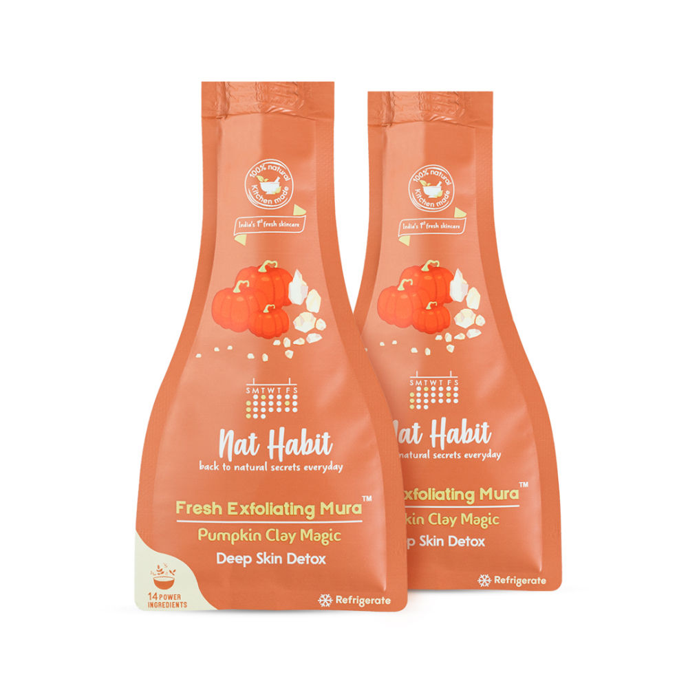 Nat Habit Pumpkin Clay Exfoliating Mura image 2