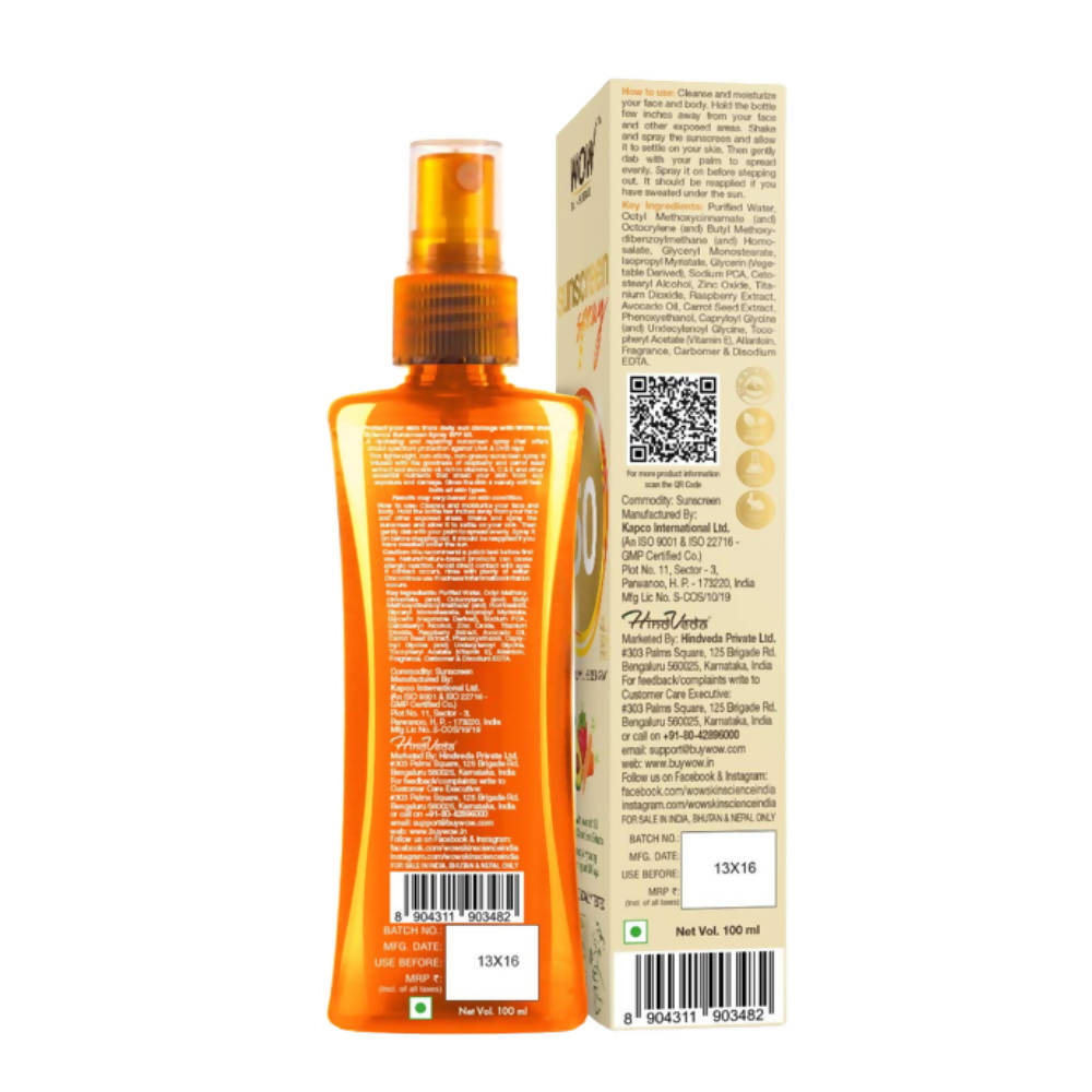 Wow Skin Science UV Sunscreen Spray SPF 50 - 100 ml image 2