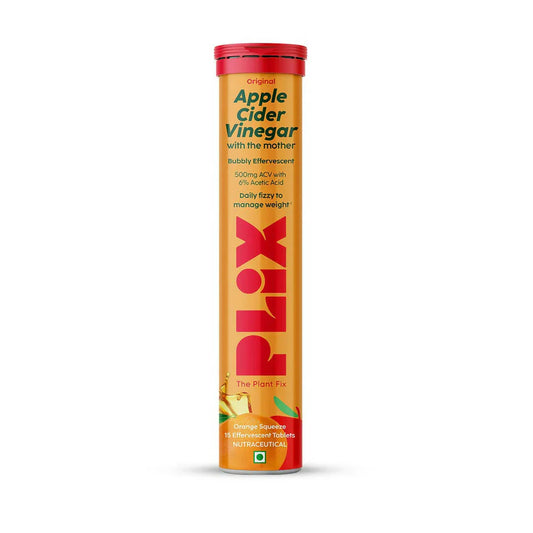 PLIX The Plant Fix Apple Cider Vinegar Orange Squeeze -15 tabs image 1