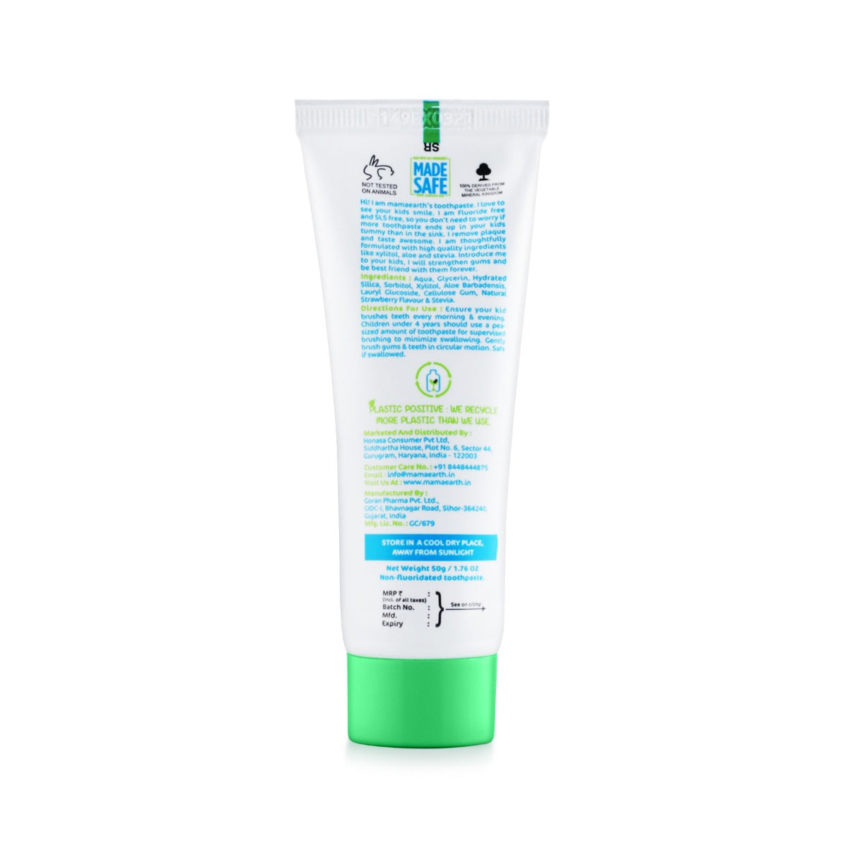 Mamaearth Natural Berry Blast Toothpaste for Kids - 50 gms image 3
